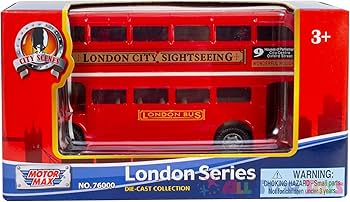 アンティーク LONDON BUS TOY Vintage Wooden Nichigan's Toy London Transport Toy Box Double